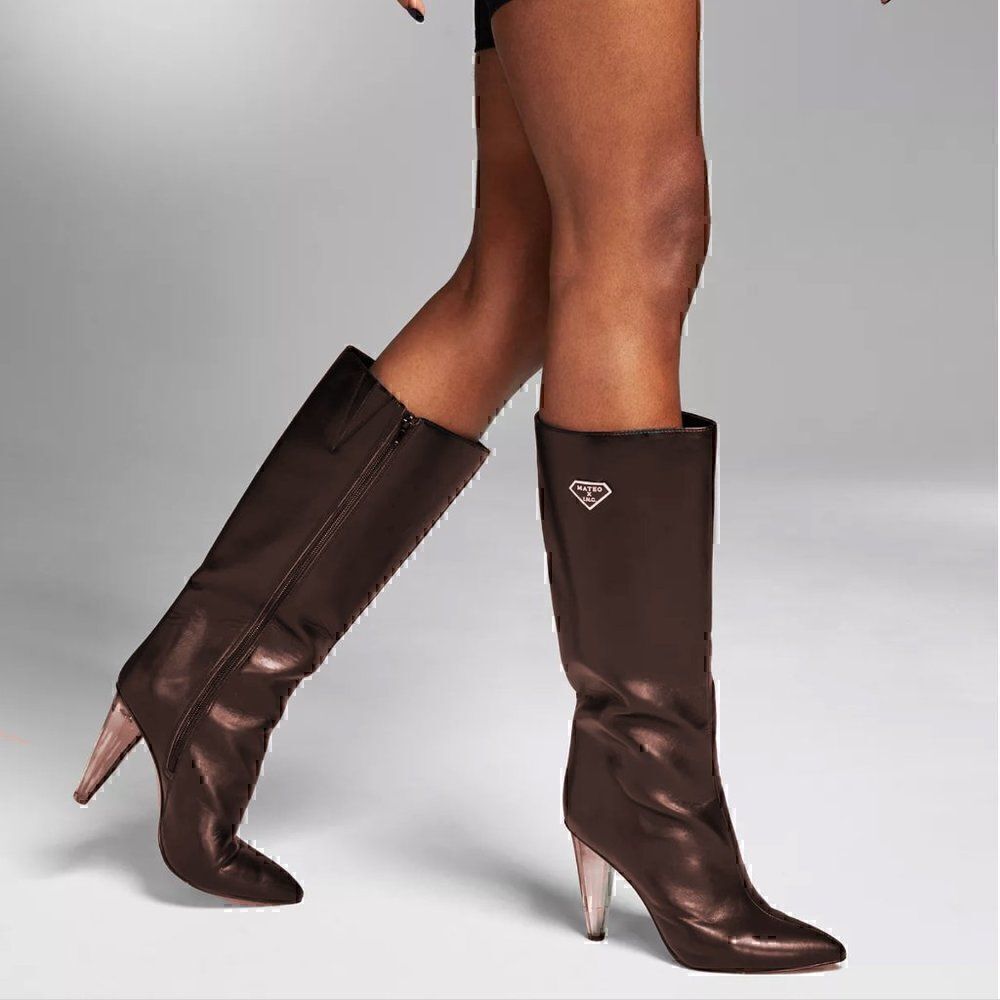 NWB Mateo for International Concepts - Charlotte Boots - Brown - 8.5